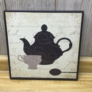 “Cream and sugar part 2” Postcard Teapot Wall Art